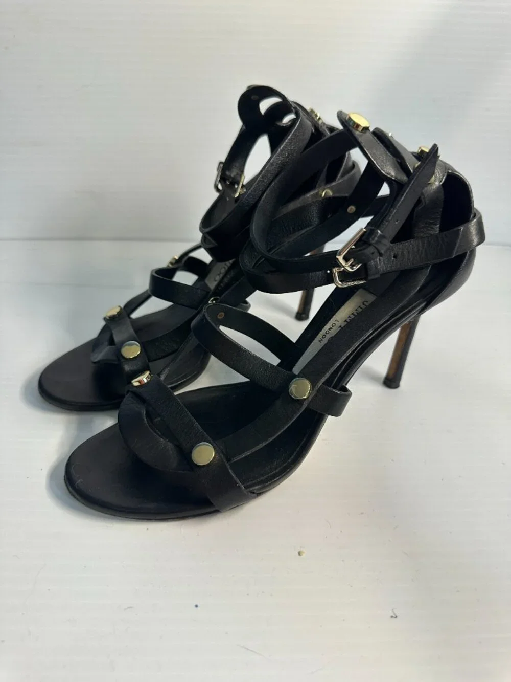 Jimmy Choo Strappy and Studded Heels - Picture 2 of 5